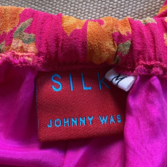 JOHNNY WAS SILK SKIRT - Picture 8 of 8